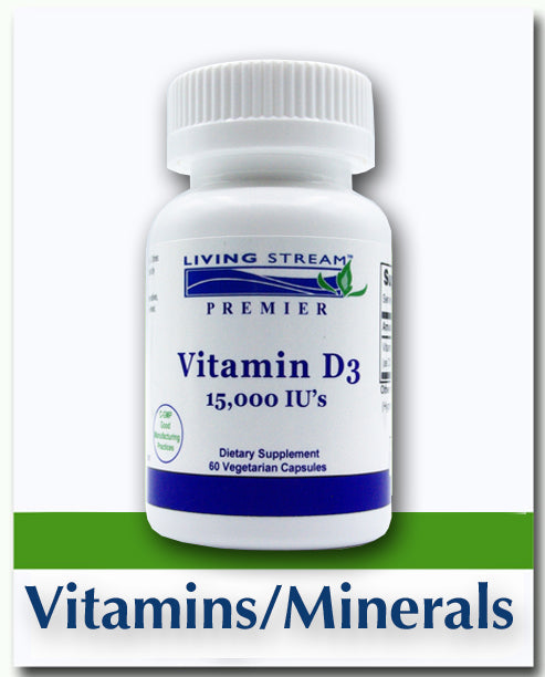 Vitamin D3 15,000 IU 60 Capsules